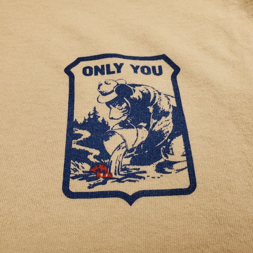Filson T Shirt Mens 2XL Smokey Bear Prevent Wildfires Graphic Tee Beige Vintage - Picture 3 of 10